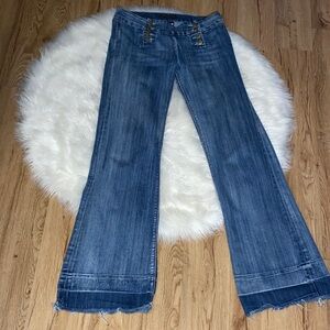 Seven 7 jeans 30 Women’s Blue Wide-Leg Jeans